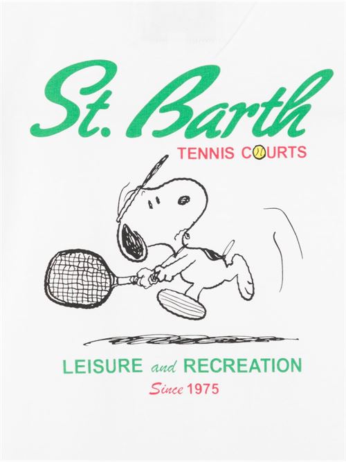 T-shirt bambino MC2 Saint Barth bianca con stampa MC2 SAINT BARTH Kids | PORTLAND JR02653L